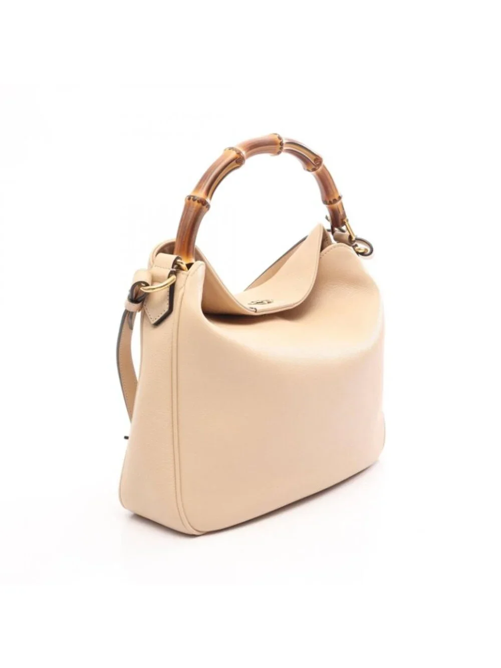Gucci Handbag Diana Bambu 2-Way Beige Leather - Picture 2 of 8
